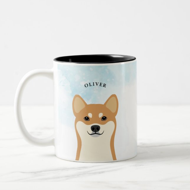 Taza Bicolor Shiba Inu Mugs (Izquierda)