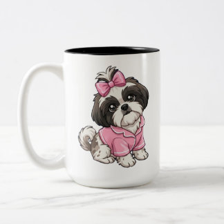 Taza Bicolor Shih Tzu