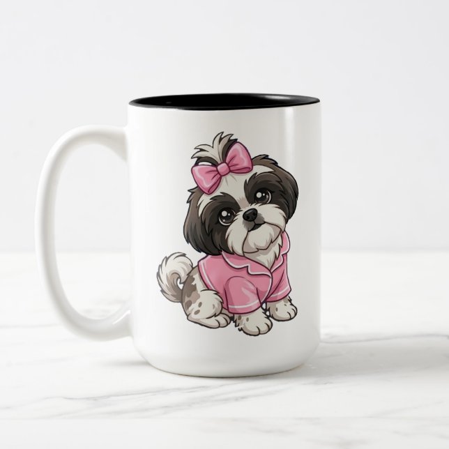Taza Bicolor Shih Tzu (Izquierda)