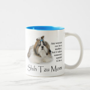 Taza Bicolor Shih Tzu Mom Mug