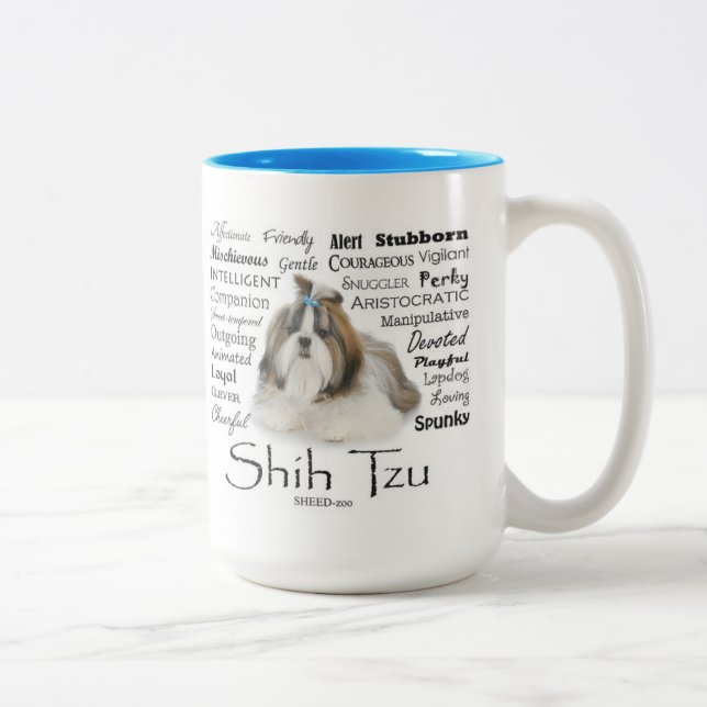 Taza Bicolor Shih Tzu Traits Mug (Derecha)