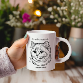 Taza Bicolor Shorthair británico