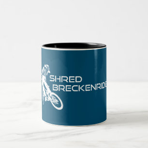 Taza Bicolor Shred Breckenridge Colorado Mountain Bicicleta