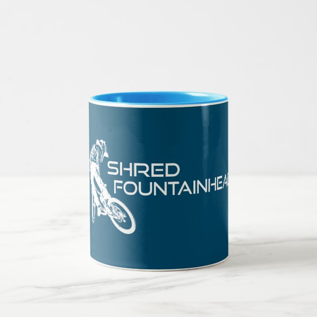 Taza Bicolor Shred Fountainhead Virginia Mountain Bicicleta (Centro)