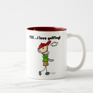 Taza Bicolor SÍ, amo jugar golf