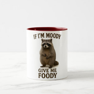 Taza Bicolor Si Estoy Malhumorada Dame Comida Sudadera, Camiset