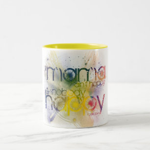 Taza Bicolor si la mamá no es feliz, no es nadie feliz