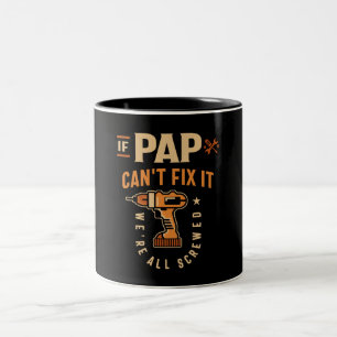 Taza Bicolor Si Pap No Puede Arreglarlo, Es Gracioso Abuelo Han