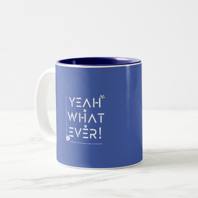 Taza Bicolor Sí, qué diseño (Anverso izquierdo)