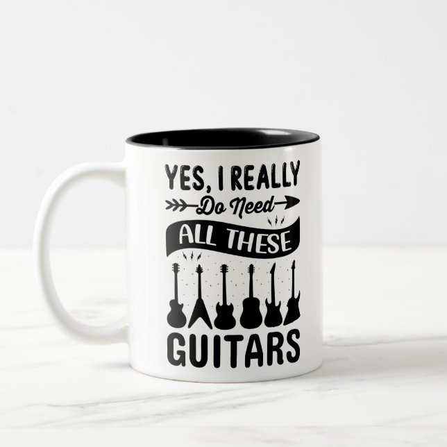 Taza Bicolor Sí, realmente necesito a todos estos guitanos (Izquierda)