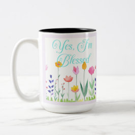Taza Bicolor Sí, soy bendito