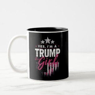 Taza Bicolor Sí, soy Chica de Trump por disculpas elecciones de