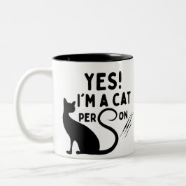 Taza Bicolor Sí, soy un gato