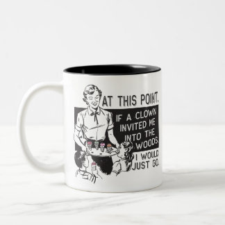 Taza Bicolor Si un payaso me invitó
