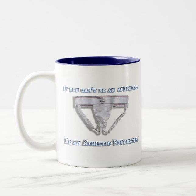 Taza Bicolor Si usted no puede ser atleta… (Izquierda)