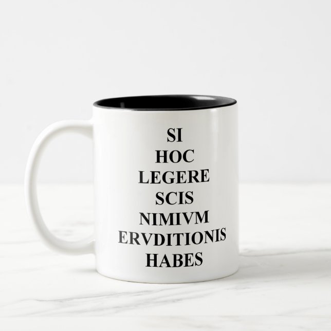 Taza Bicolor Si usted puede leer este 1 latino (Izquierda)