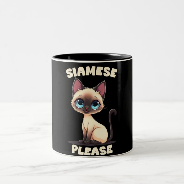 Taza Bicolor Siamese Por Favor (Centro)