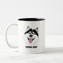 Taza Bicolor SIBERIAN HUSKY mugs