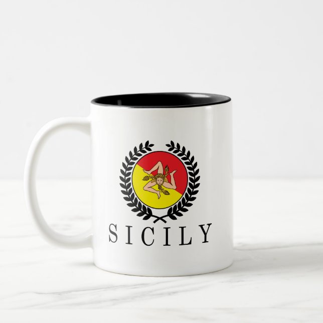 Taza Bicolor Sicilia Classico (Izquierda)