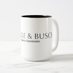 Taza Bicolor Sickle and Busch marca el tazón de café clásico