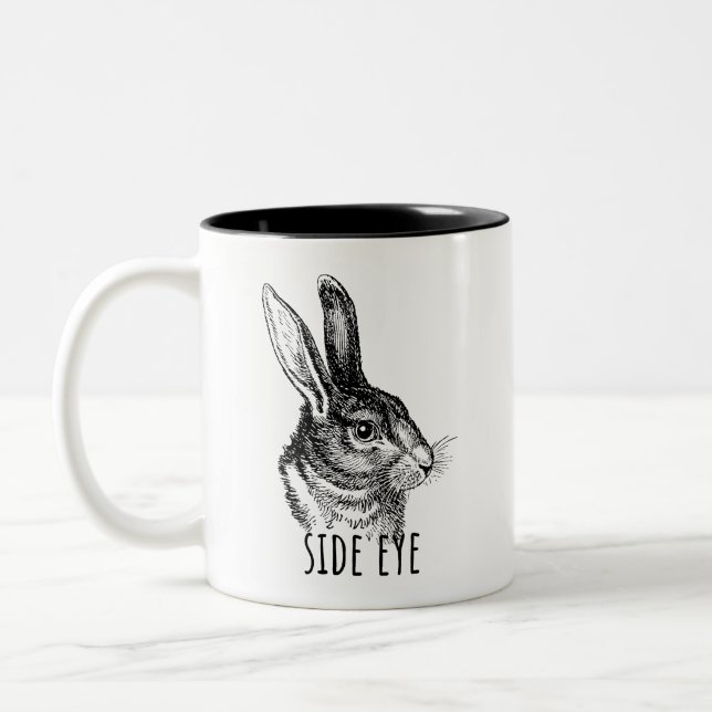 Taza Bicolor Side Eye Funny Bunny (Izquierda)