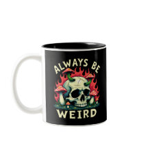 Siempre Sea Raro Skull Retro Mushroom Psychedel