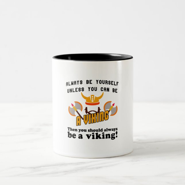 Taza Bicolor Siempre ser un Viking (Centro)