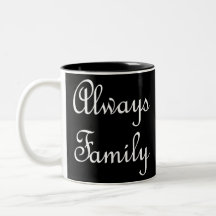 Siempre sólo blanco de texto de Familia