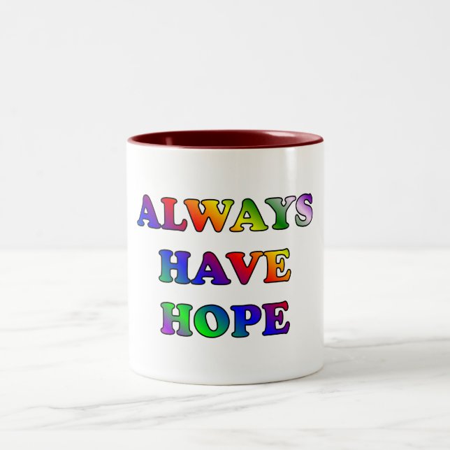 Taza Bicolor Siempre Tener Esperanza - Mug (Centro)