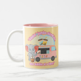 Taza Bicolor Siendo una gran alegría, una burbuja a la vez