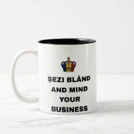 TAZA BICOLOR SIÉNTATE CON CALMA Y OCÚPATE DE TUS COSAS
