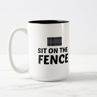 Taza Bicolor Siéntate en la cerca