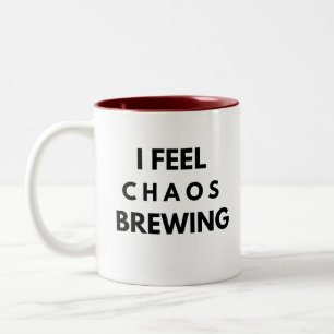 Taza Bicolor Siento que se está gestando el caos - Ansiedad div