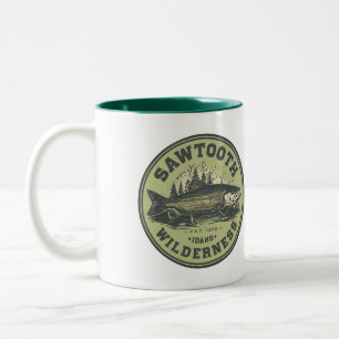 Taza Bicolor Sierra Sawtooth Idaho Montaña Senderismo Alpino