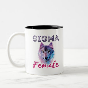 Taza Bicolor Sigma Female Wolf Lone Loner Meme