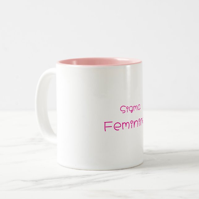 Taza Bicolor Sigma Feminine Mug (Anverso izquierdo)