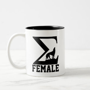 Taza Bicolor Sigma Hembra lobo solitario