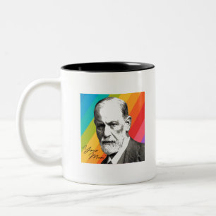 Taza Bicolor Sigmund Freud - Tu mamá