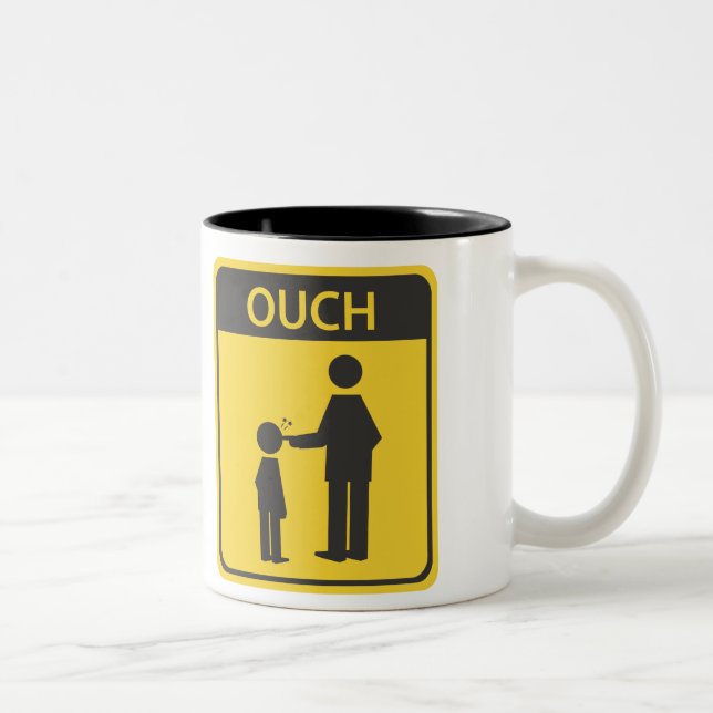 Taza Bicolor signo de ouch (Derecha)