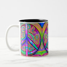 Signo de paz Colores de Guay 11 oz Mug