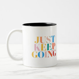 Taza Bicolor "Sigue adelante - Motivación audaz"