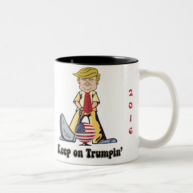 Taza Bicolor Sigue en Trumpin' (Derecha)