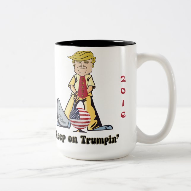 Taza Bicolor Sigue en Trumpin' (Derecha)