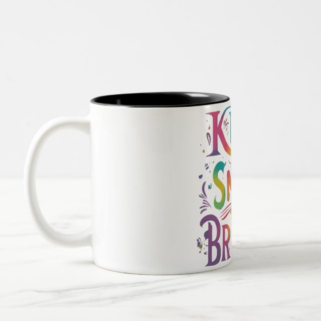 Taza Bicolor Sigue sonriendo brillante (Izquierda)