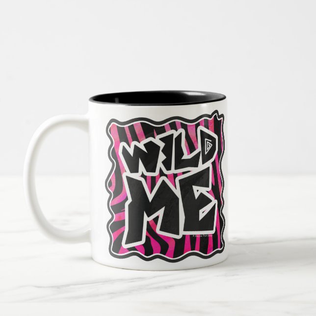 Taza Bicolor Silhouette Black and Hot Pink Zebra (Izquierda)