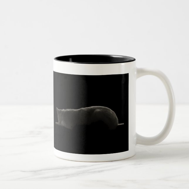 Taza Bicolor Silhouette Cat (Derecha)