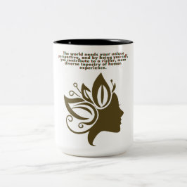 Taza Bicolor Silhouette Inspirador Mug