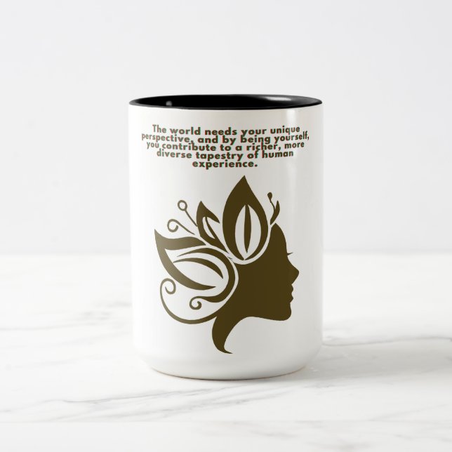 Taza Bicolor Silhouette Inspirador Mug (Centro)