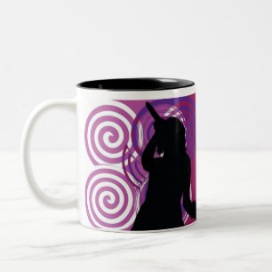 Taza Bicolor Silhouette Singer Mug