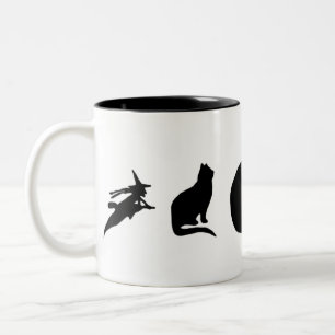 Taza Bicolor Silhouette Spells Sipper